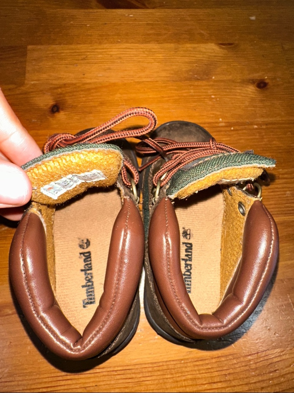 Timberland Kids Brown and Green Outdoor Boots - Picture 7 of 8